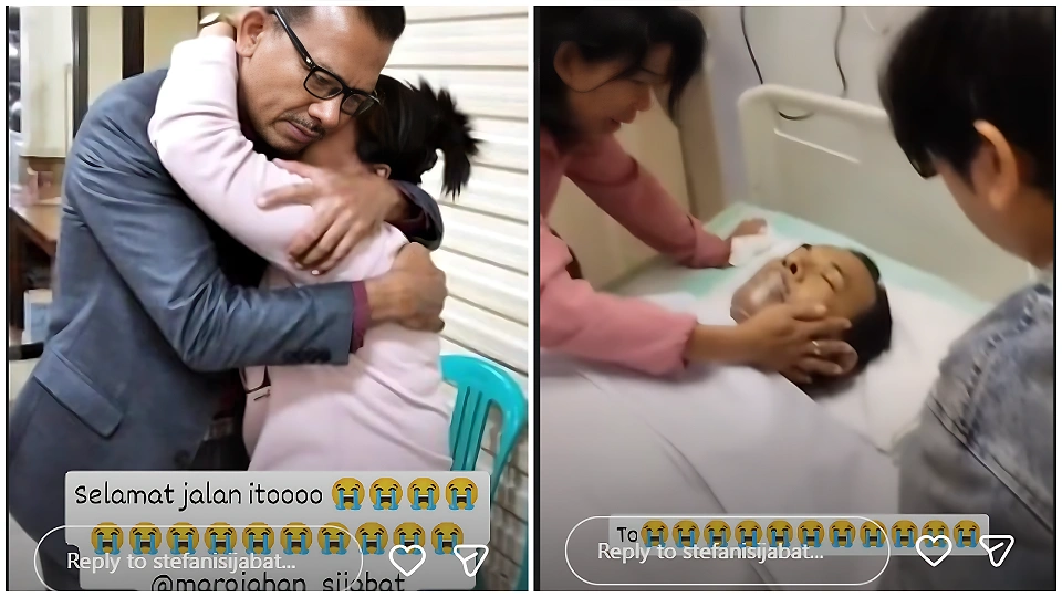 Kerabat mengumumkan ayah Jerome meninggal dunia setelah dirawat intensif. [Instagram Story]